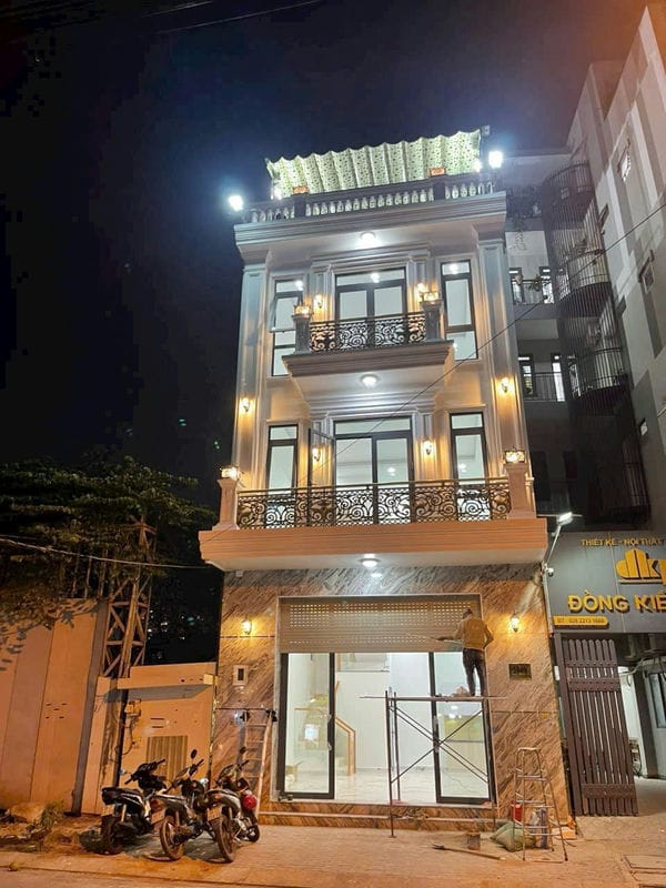 Cho thuê nhà Nguyên căn đường 77 Tân Hưng Quận 7 3 tầng giá 40tr